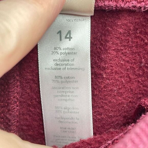 Oshkosh B'gosh Boys Jogger Pants Athletic Active Pull On Elastic Waist Maroon 14 - Picture 8 of 12